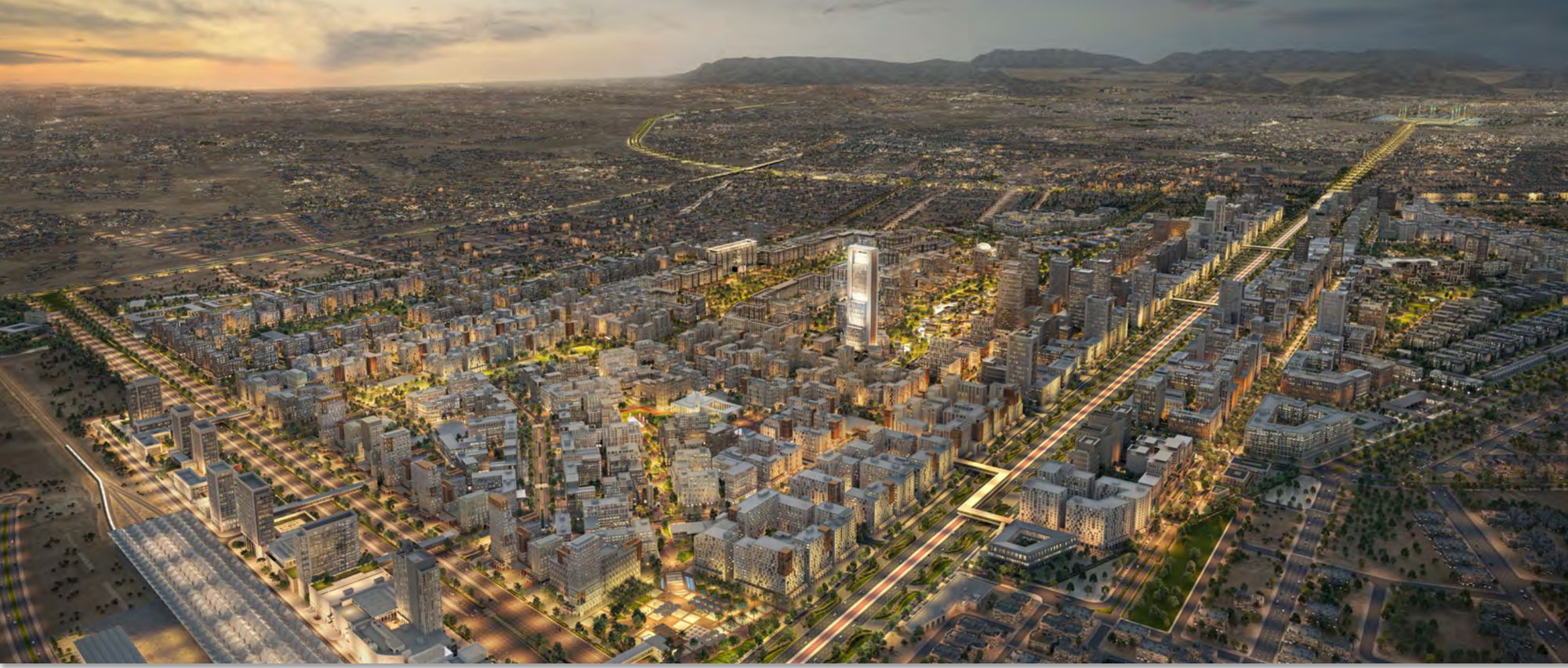 Rendering of a Madinah master plan